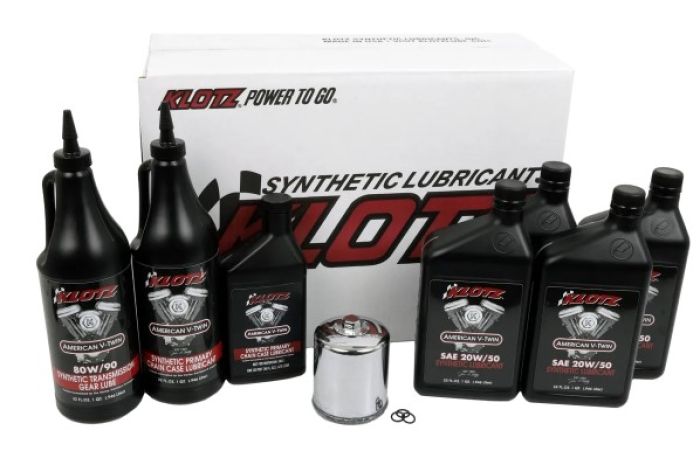 KLOTZ OIL CHANGE KIT HARLEY TWIN CAM &amp; MILWAUKEE EIGHT