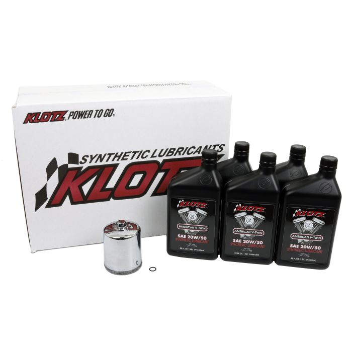 KLOTZ OIL CHANGE KIT HARLEY TWIN CAM &amp; MILWAUKEE EIGHT