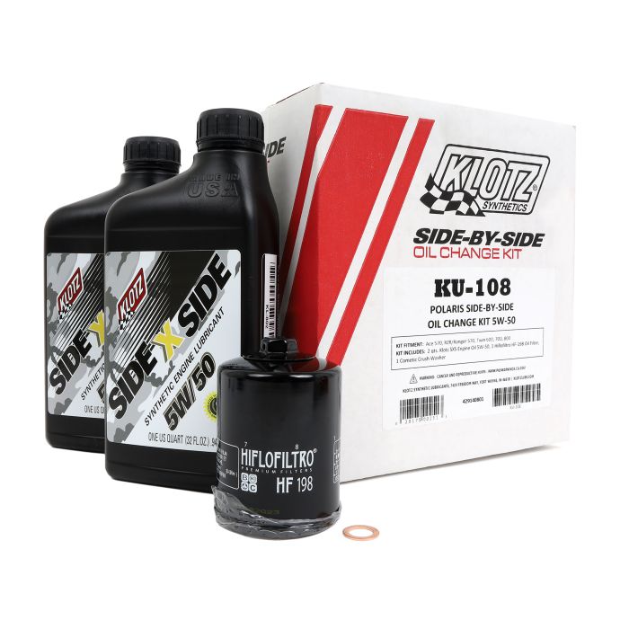 KLOTZ OIL CHANGE KIT POLARIS 5W50