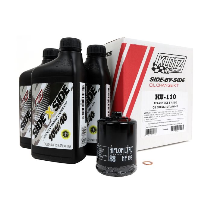 KLOTZ OIL CHANGE KIT POLARIS 10W40
