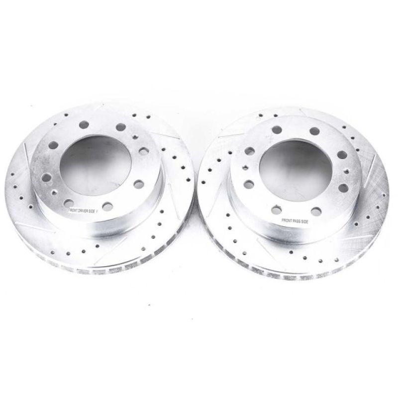 Power Stop 00-05 Cadillac DeVille Front Evolution Drilled &amp; Slotted Rotors - Pair
