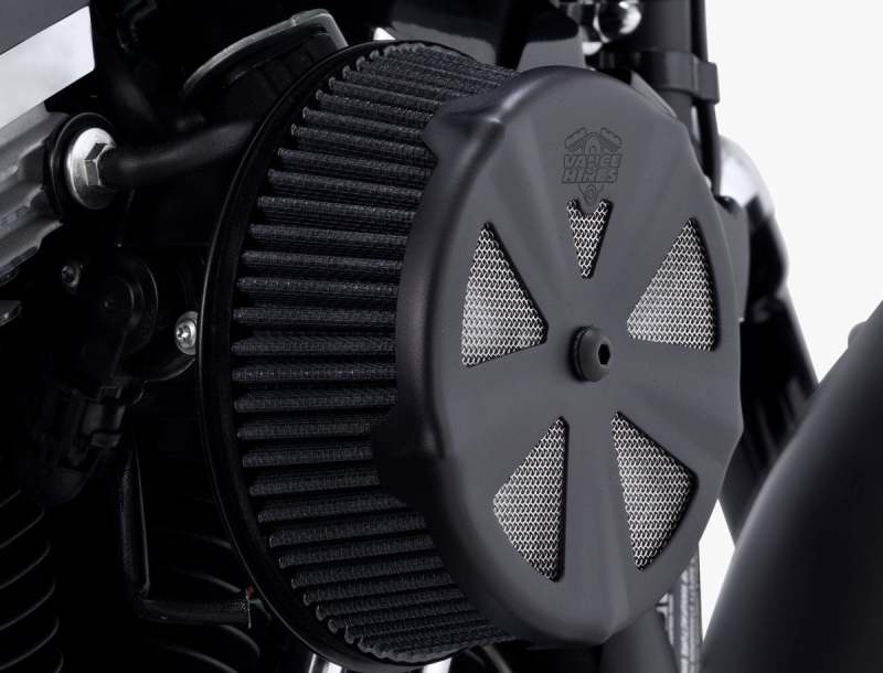 Vance &amp; Hines Black Skullcap Crown Intake Cover