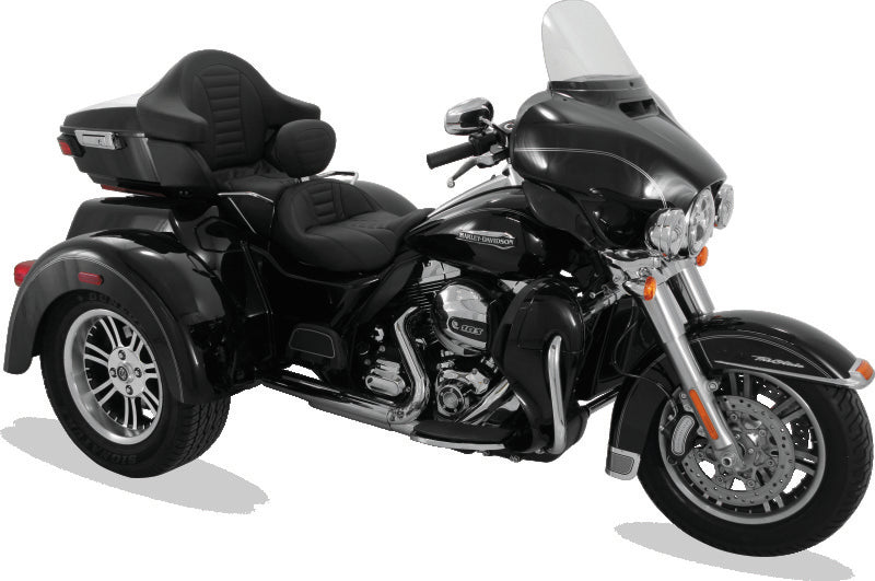 Mustang 08-21 Harley Electra Glide, Rd Glide, Rd King, Str Glide Touring 1PC Seat Deluxe - Black