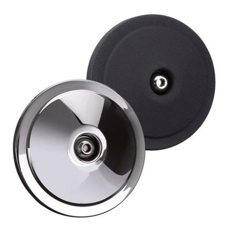 S&amp;S Cycle Domed Bobber Air Cleaner Cover w/ Machined Highlights - Black