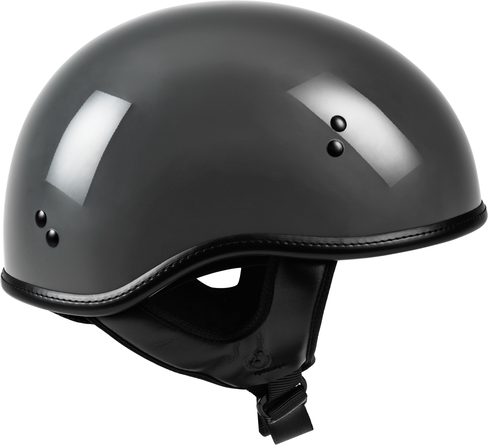 .357 Solid Half Helmet Grey Sm