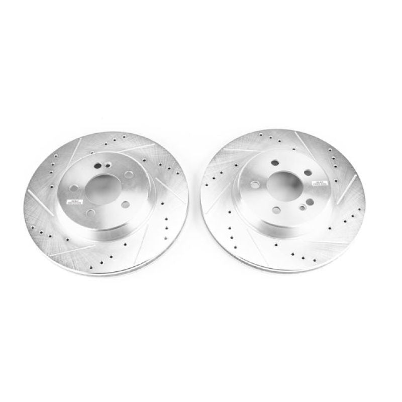 Power Stop 17-18 Mercedes-Benz C43 AMG Rear Evolution Drilled &amp; Slotted Rotors - Pair
