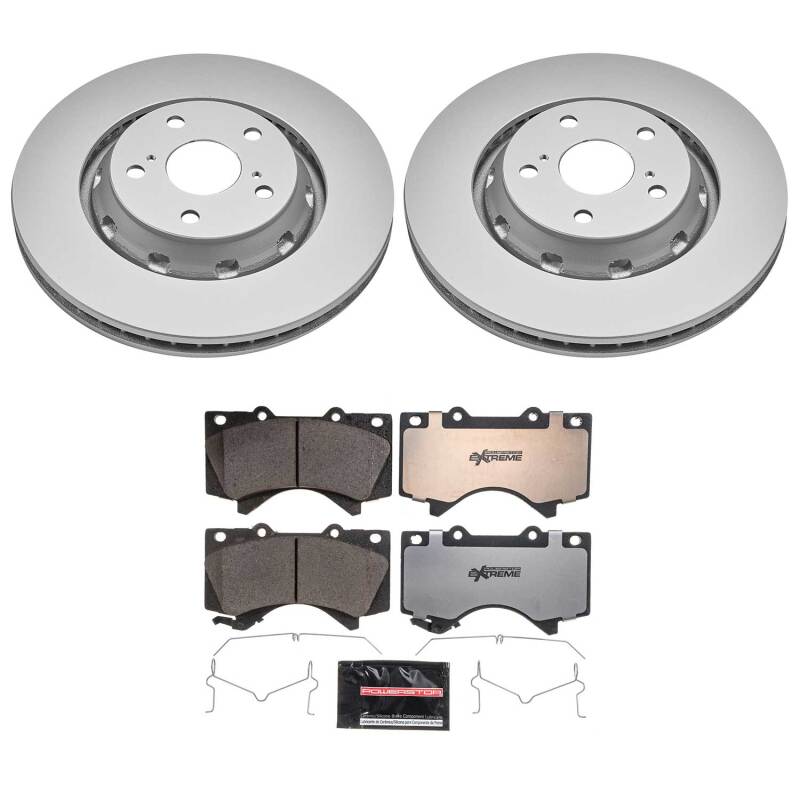 Power Stop 16-21 Lexus LX570 Front Z36 Coated Truck &amp; Tow Brake Kit