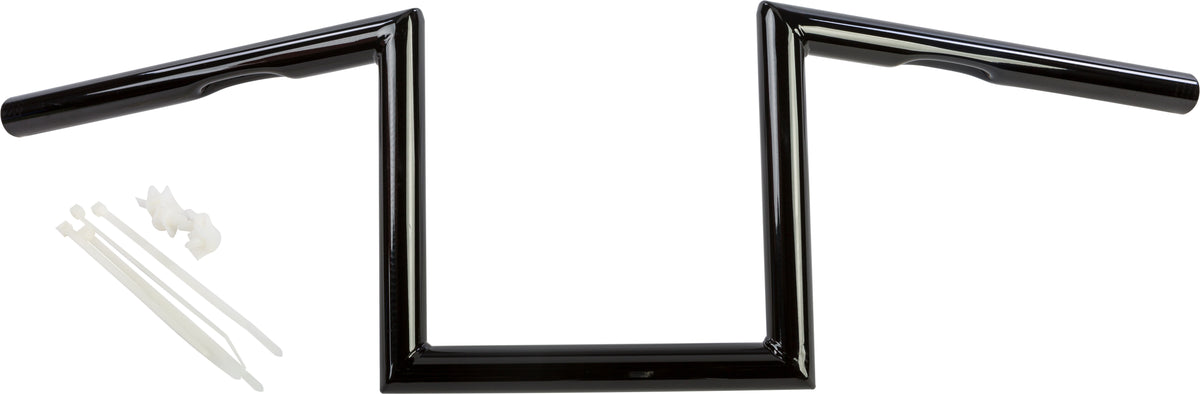 1&quot; Z Bar Dimpled 8&quot; Gloss Black