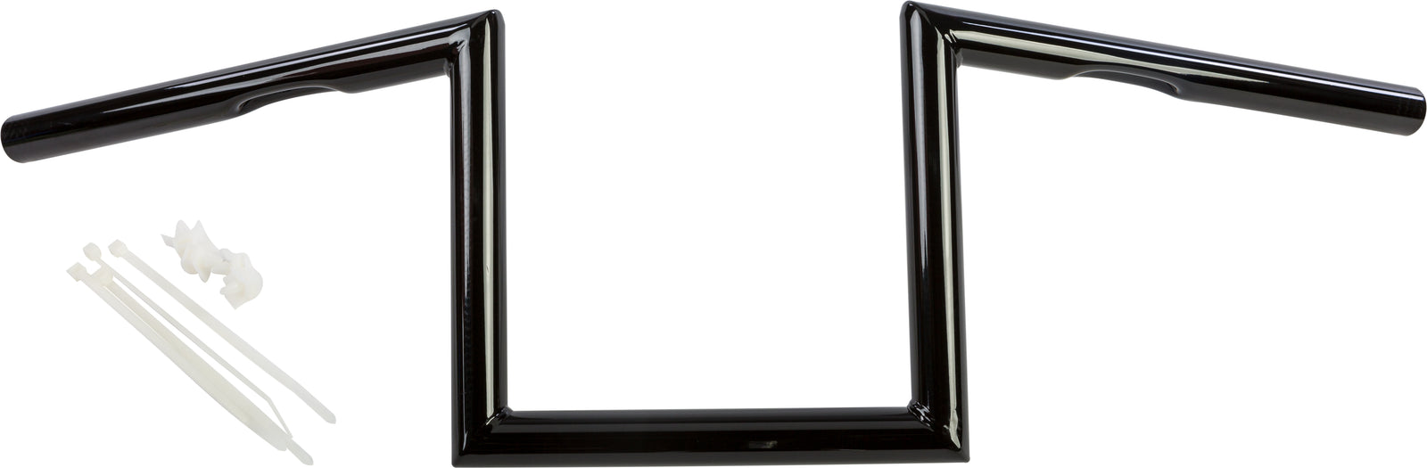 1" Z Bar Dimpled 8" Gloss Black