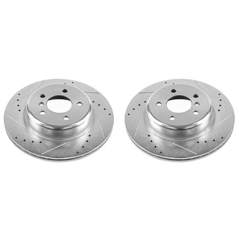 Power Stop 11-16 BMW 528i Rear Evolution Drilled &amp; Slotted Rotors - Pair