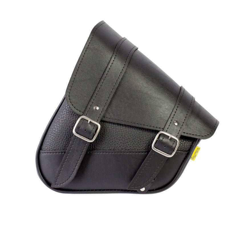 Willie &amp; Max HD Softails, Yamaha Road Stars, Kawasaki Vulcan 900, Suzuki C50 Swingarm Bag - Black