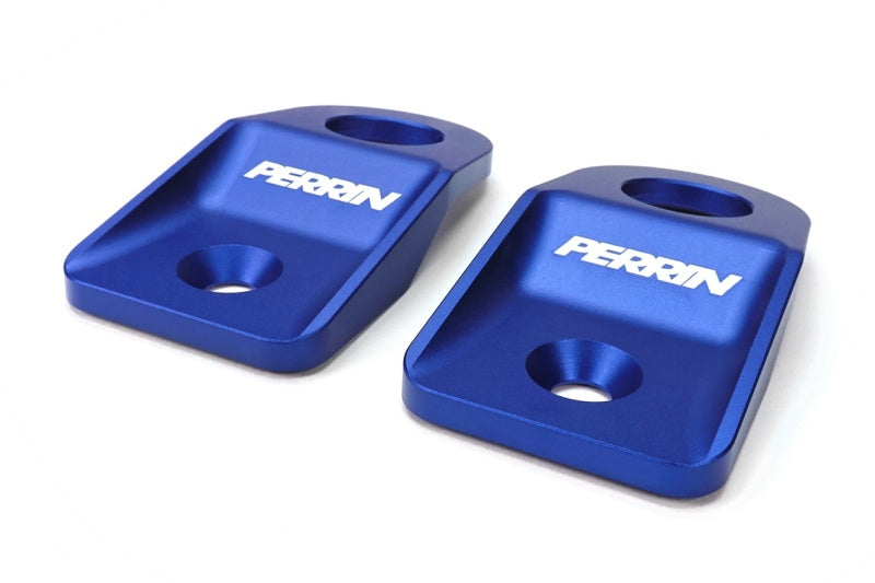 PERRIN 08-14 Subaru WRX/STI / 08-11 Impreza / 08-10 Outback Upper Radiator Bracket Set - Black