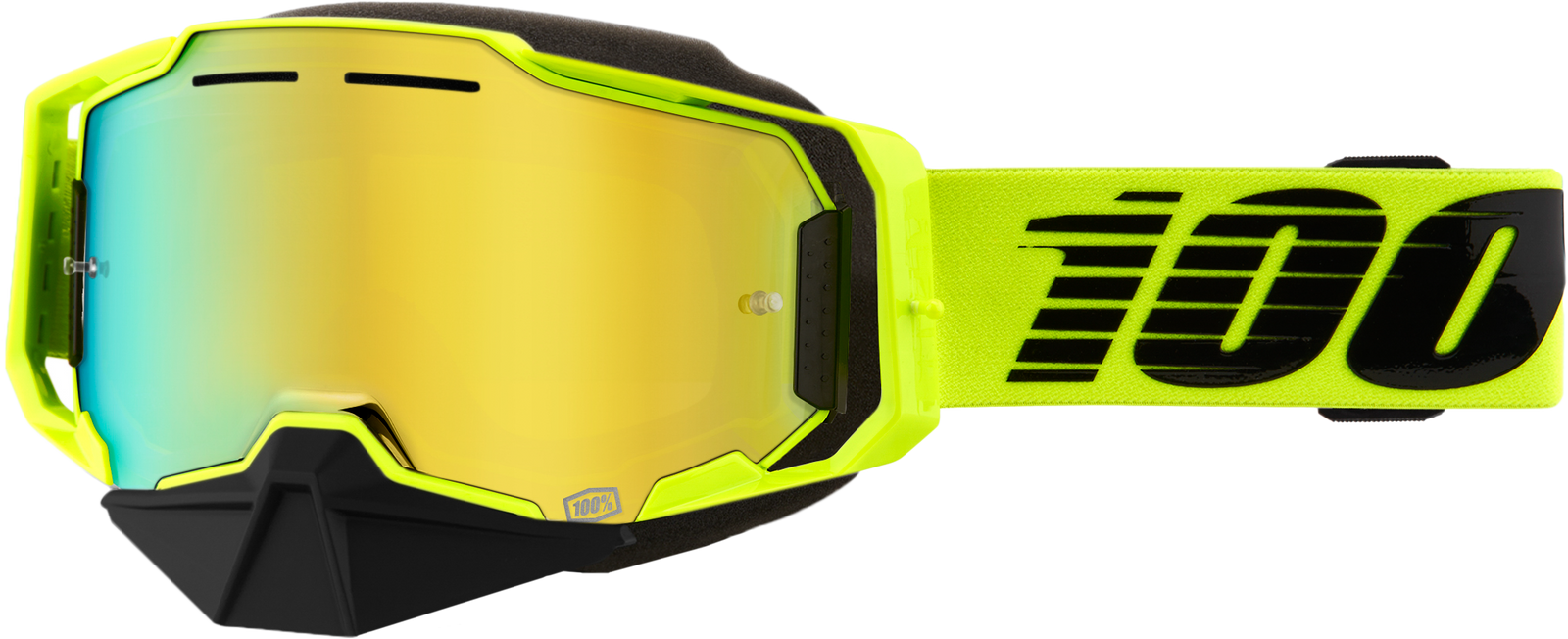 Armega Snowmobile Goggle Nuclear Citrus Mirror Gold Len