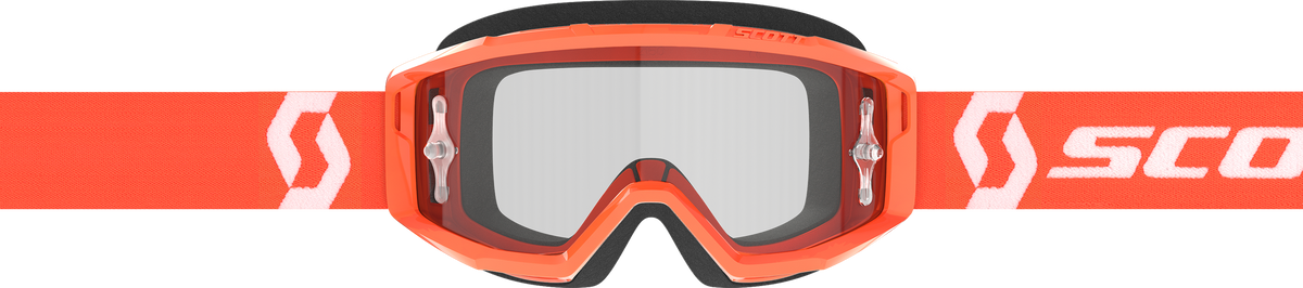 Primal Goggle Orange/White Clear Works