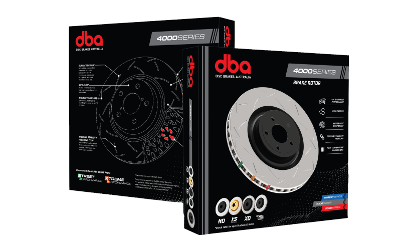 DBA 93-98 Toyota Supra Twin Turbo Rear 4000 Series Plain Rotor