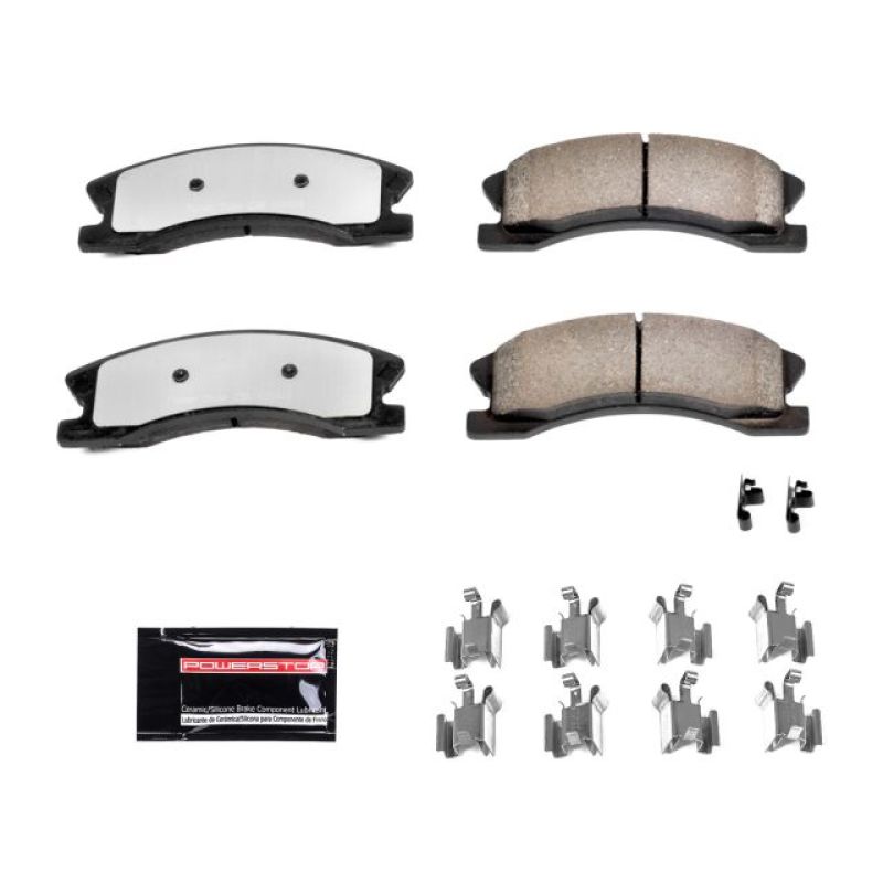 Power Stop 99-04 Jeep Grand Cherokee Front Z36 Truck &amp; Tow Brake Pads w/Hardware