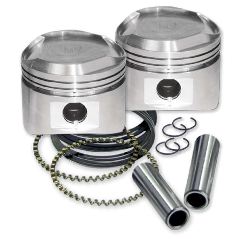 S&amp;S Cycle 84-99 3-1/2in x 4-1/4in Standard 80in Piston Set