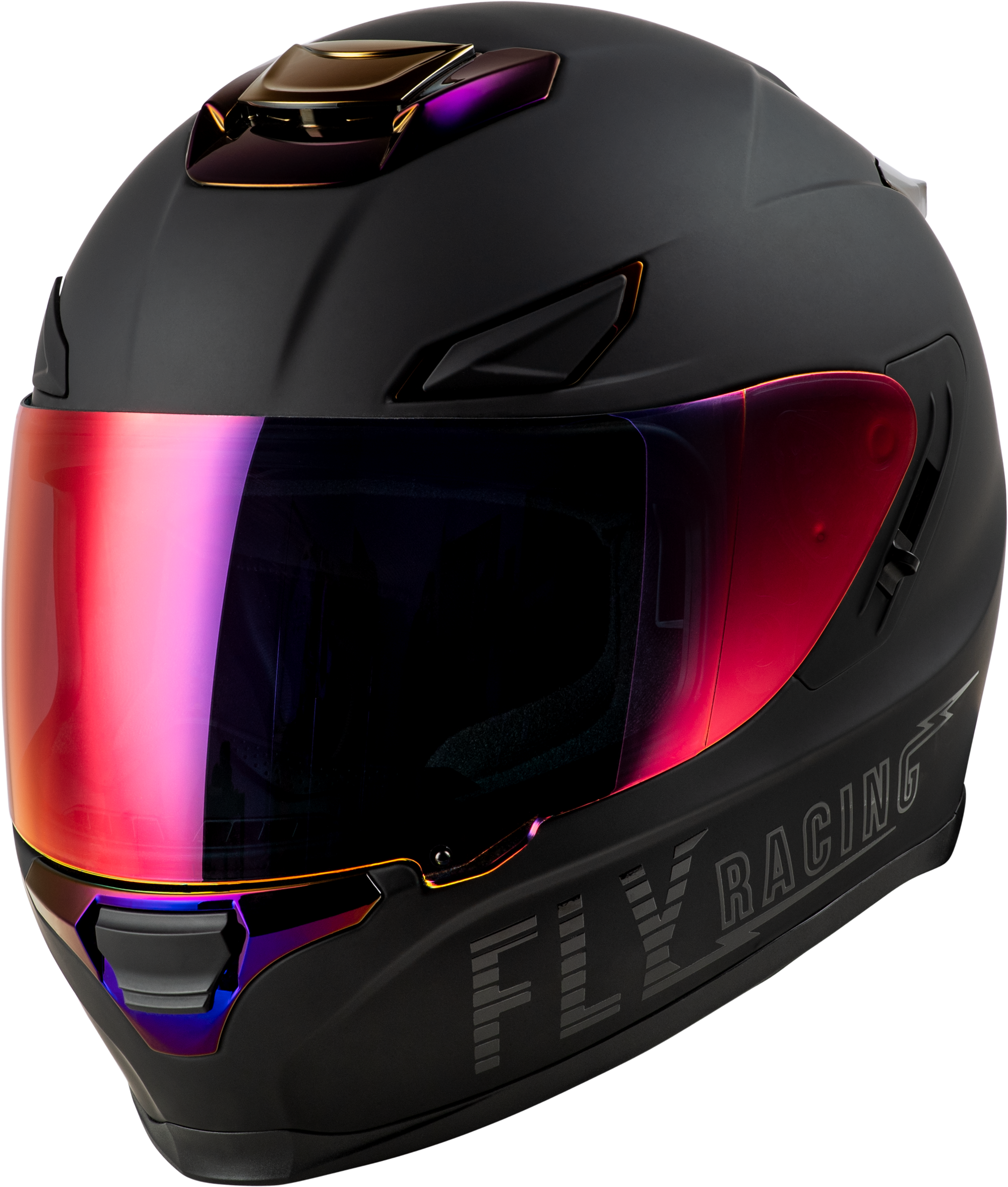 Sentinel Recon Helmet Matte Black/Purple Chrome Xl