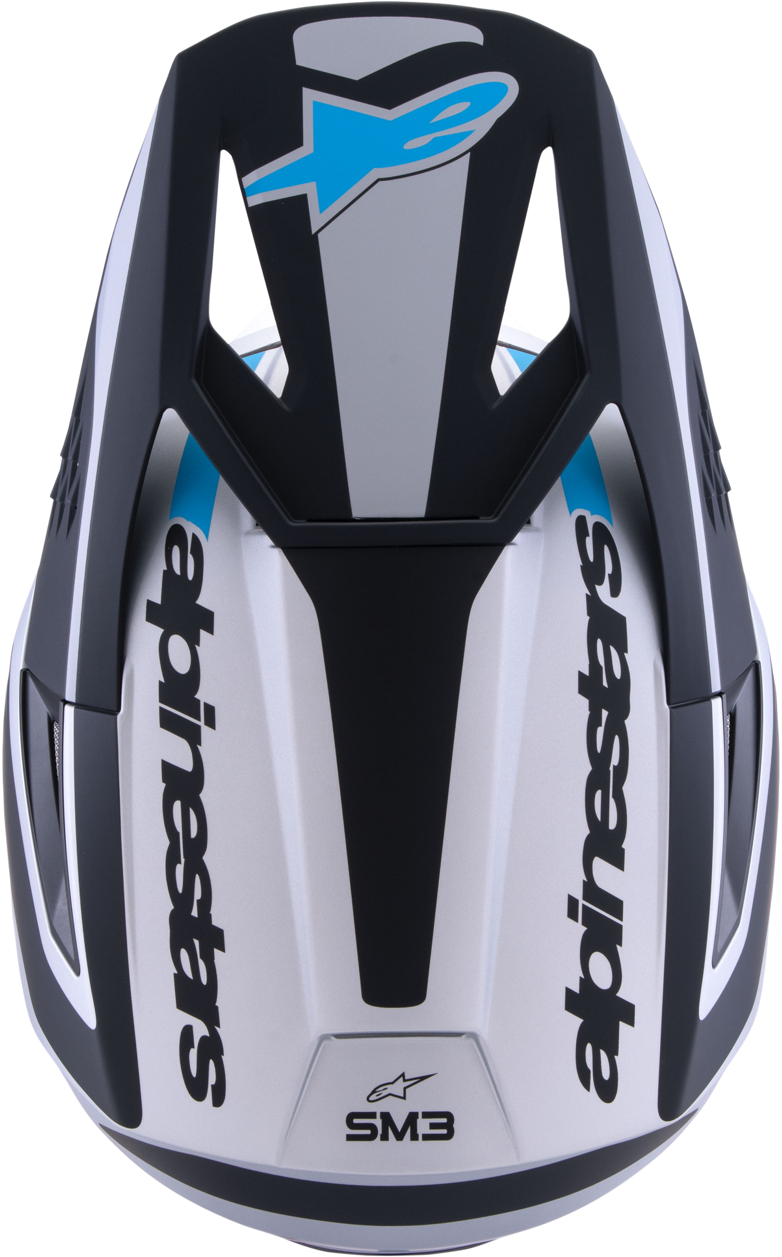 Sm3 Heat Helmet Silver/Blue/Black Matt Md