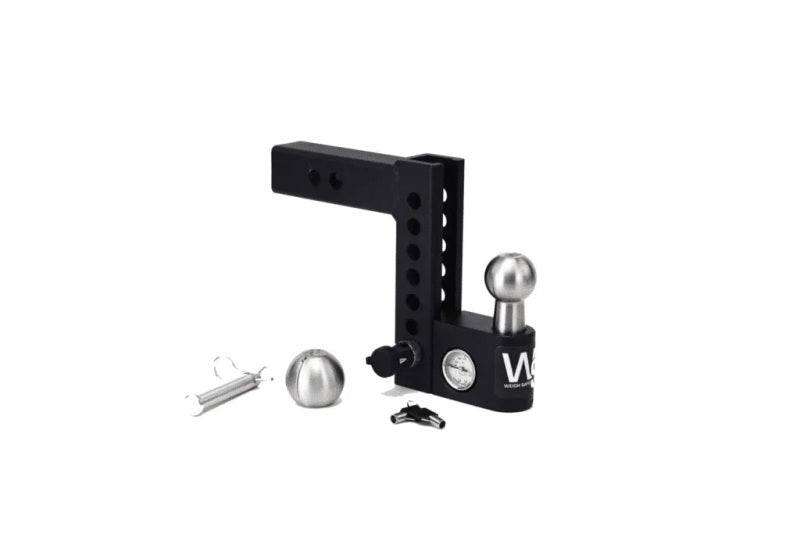 Weigh Safe Aero Hitch 4in Drop Hitch &amp; 2in Shank (10K/12.5K GTWR) - Steel