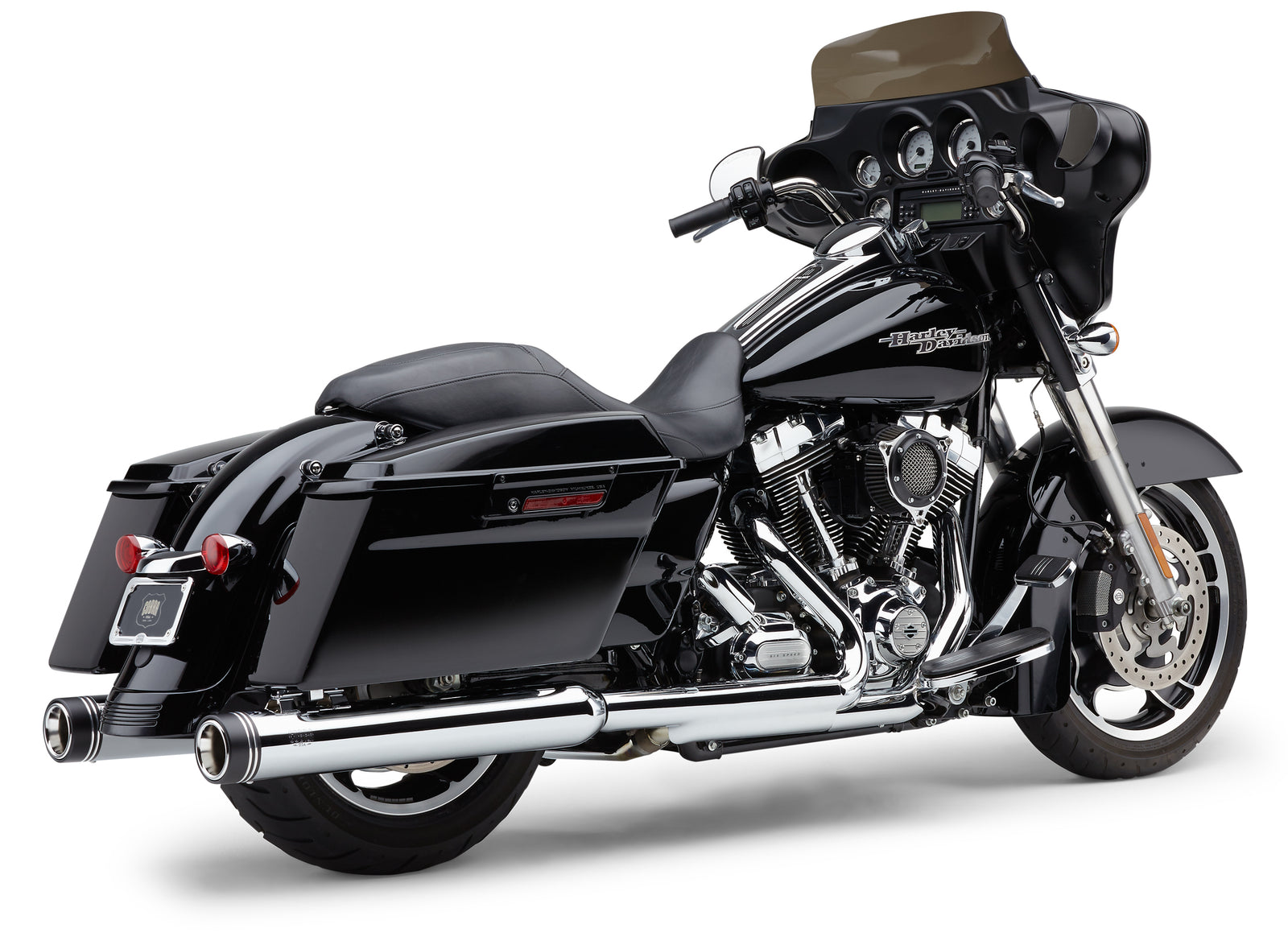 4" Groove Tip Slip On Chrome Flh/Flt 95 16