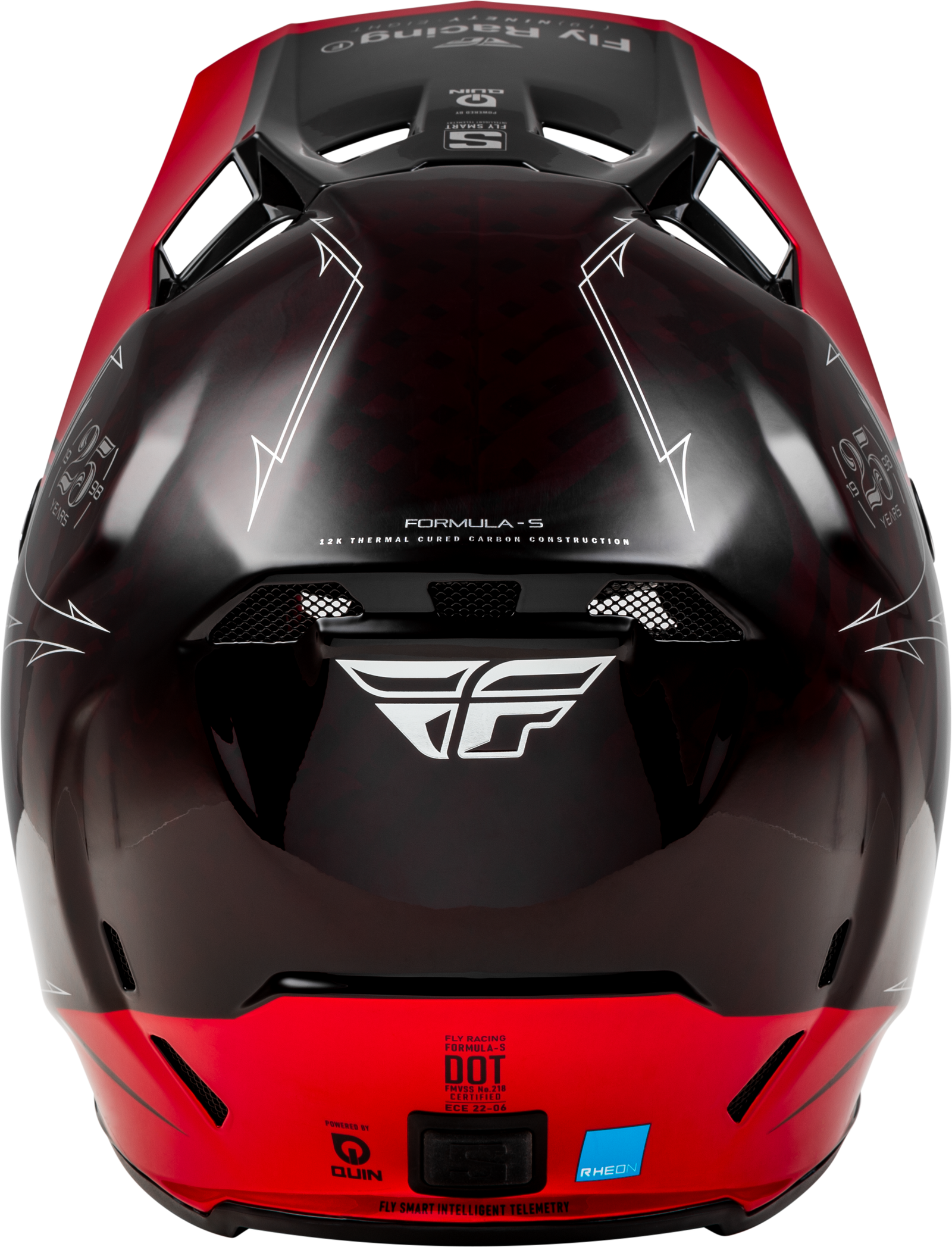 Formula S Carbon Legacy Helmet Red Carbon/Black Xl