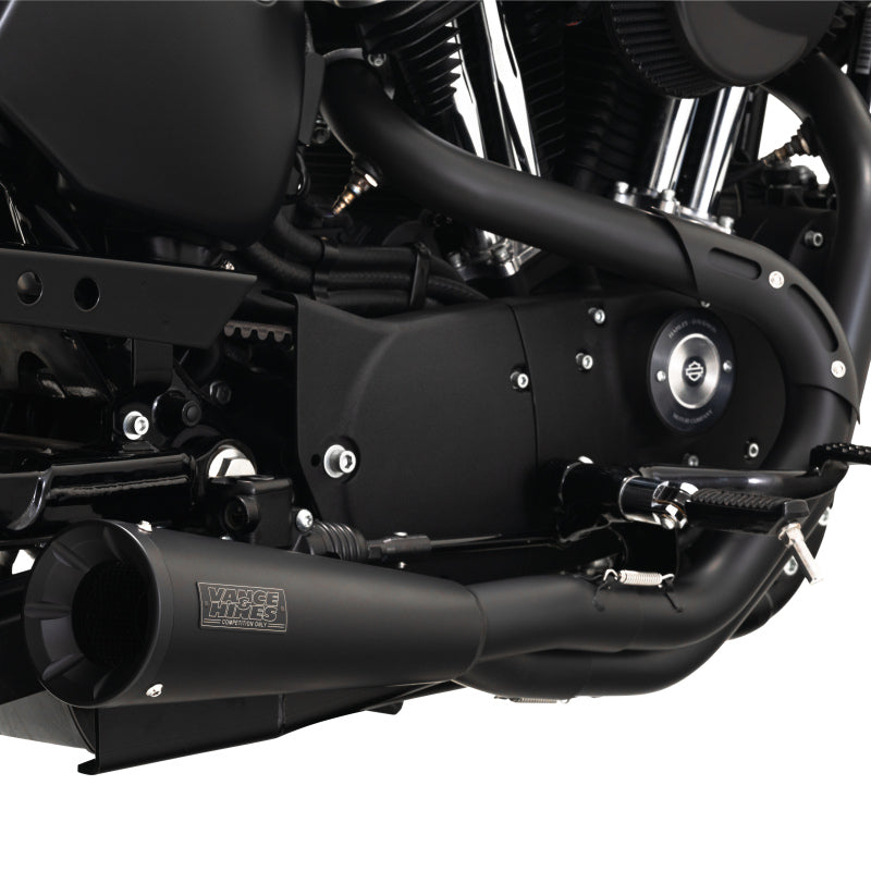Vance &amp; Hines HD Sportster 04-13 SS 2-1 Black Full System Exhaust