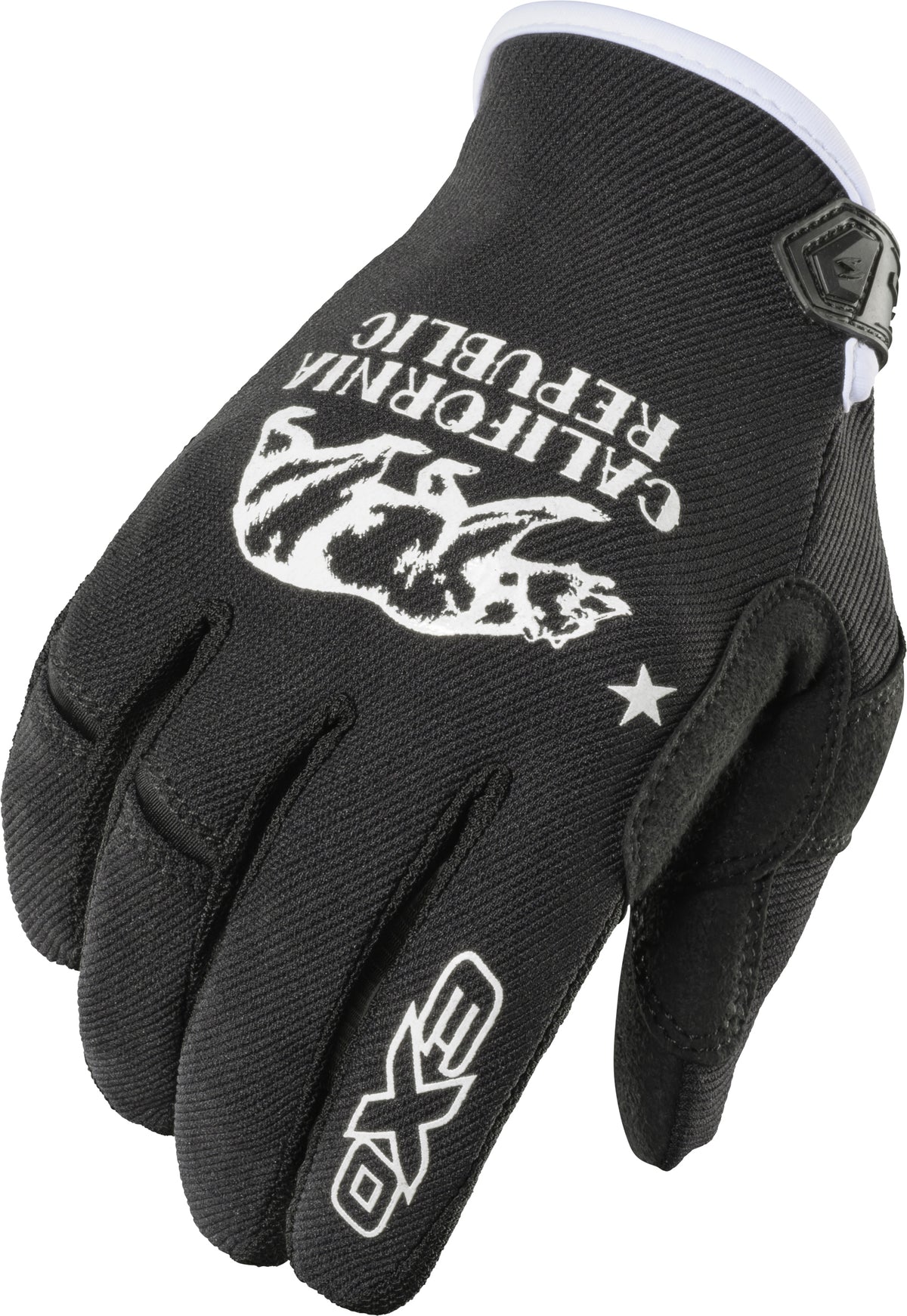 Moto Flex Gloves Golden State Black/White Lg