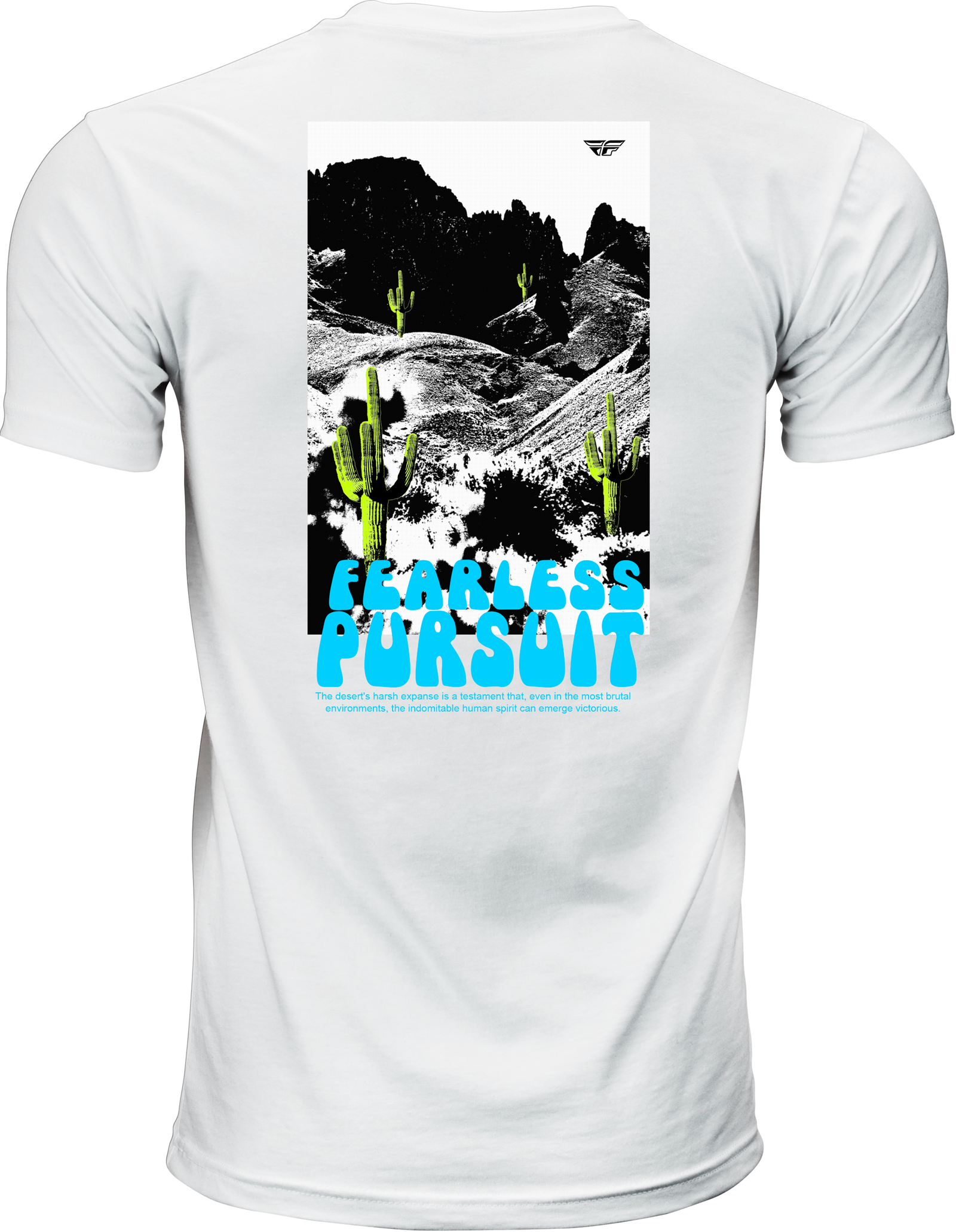 Fly Desert Tee White Lg