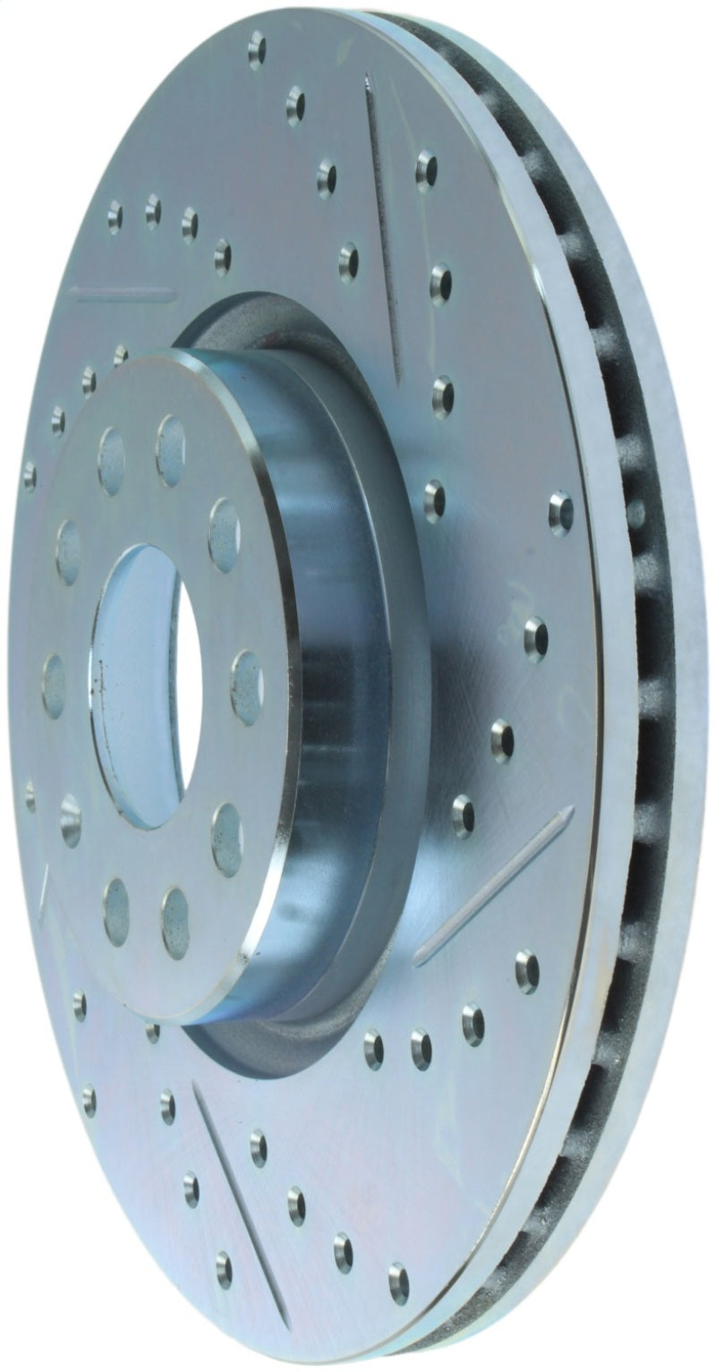 StopTech Select Sport 06-17 Volkswagen Jetta Slotted &amp; Drilled Front Left Rotor