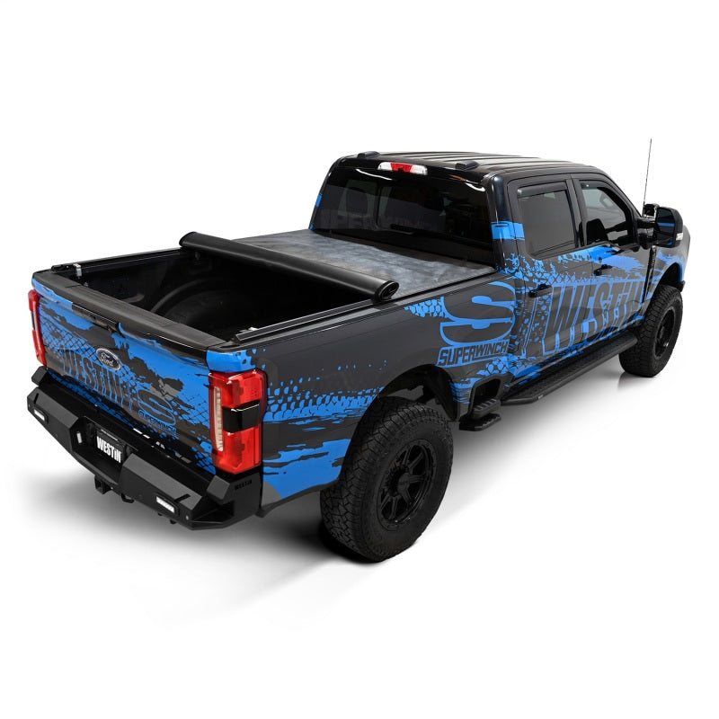 Westin 17-24 Ford F-250/350 Super Duty 6.75ft. Bed Soft Roll Tonneau Cover - Black