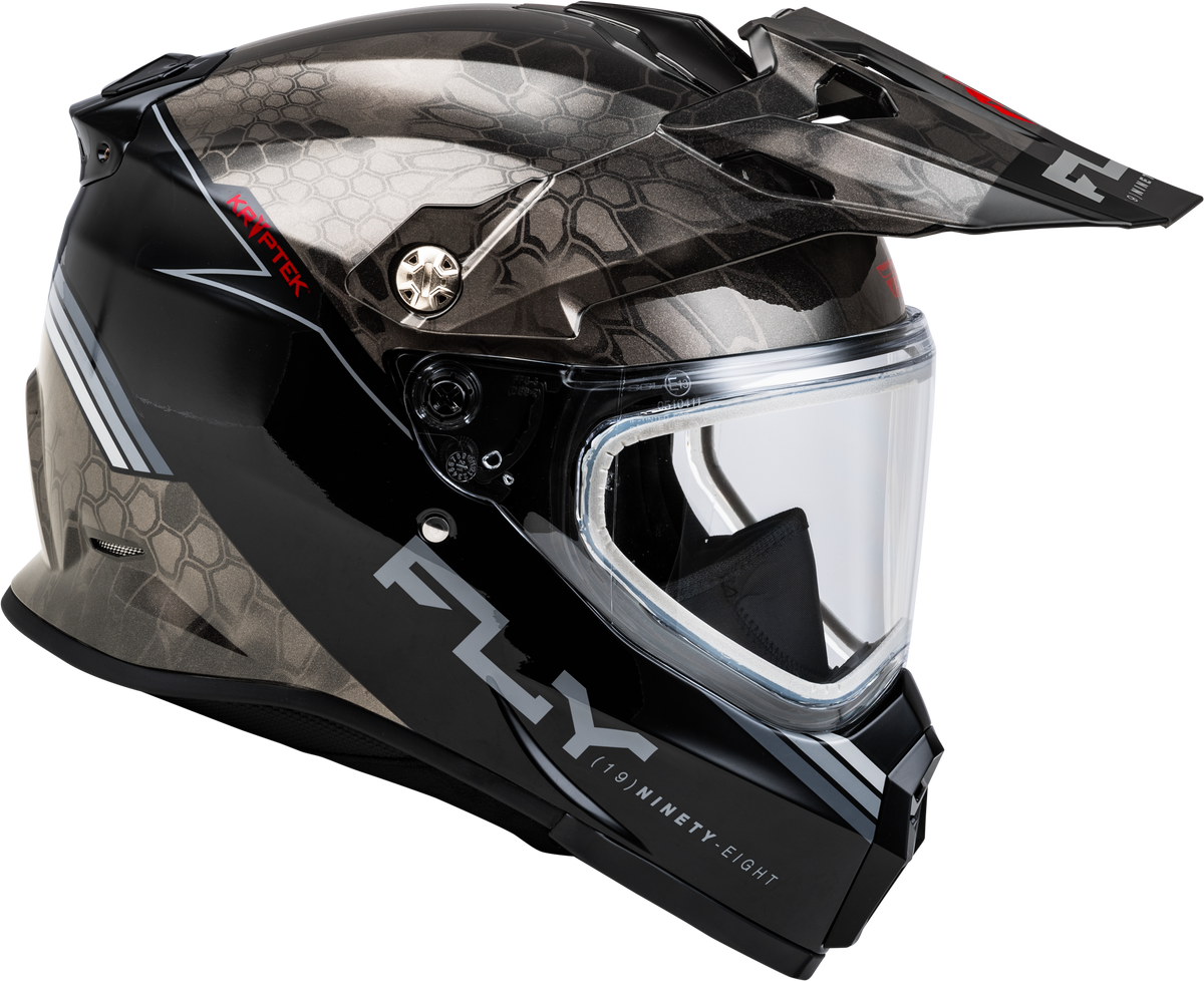 Trekker Cw Conceal Helmet Dual Shld Black/Grey/White Md