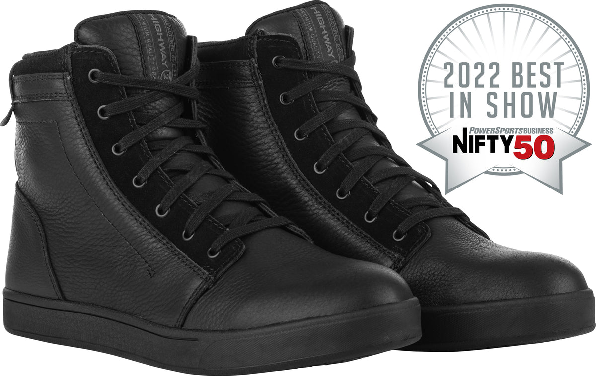 Axle Leather Waterproof Shoes Black/Black Sz 12