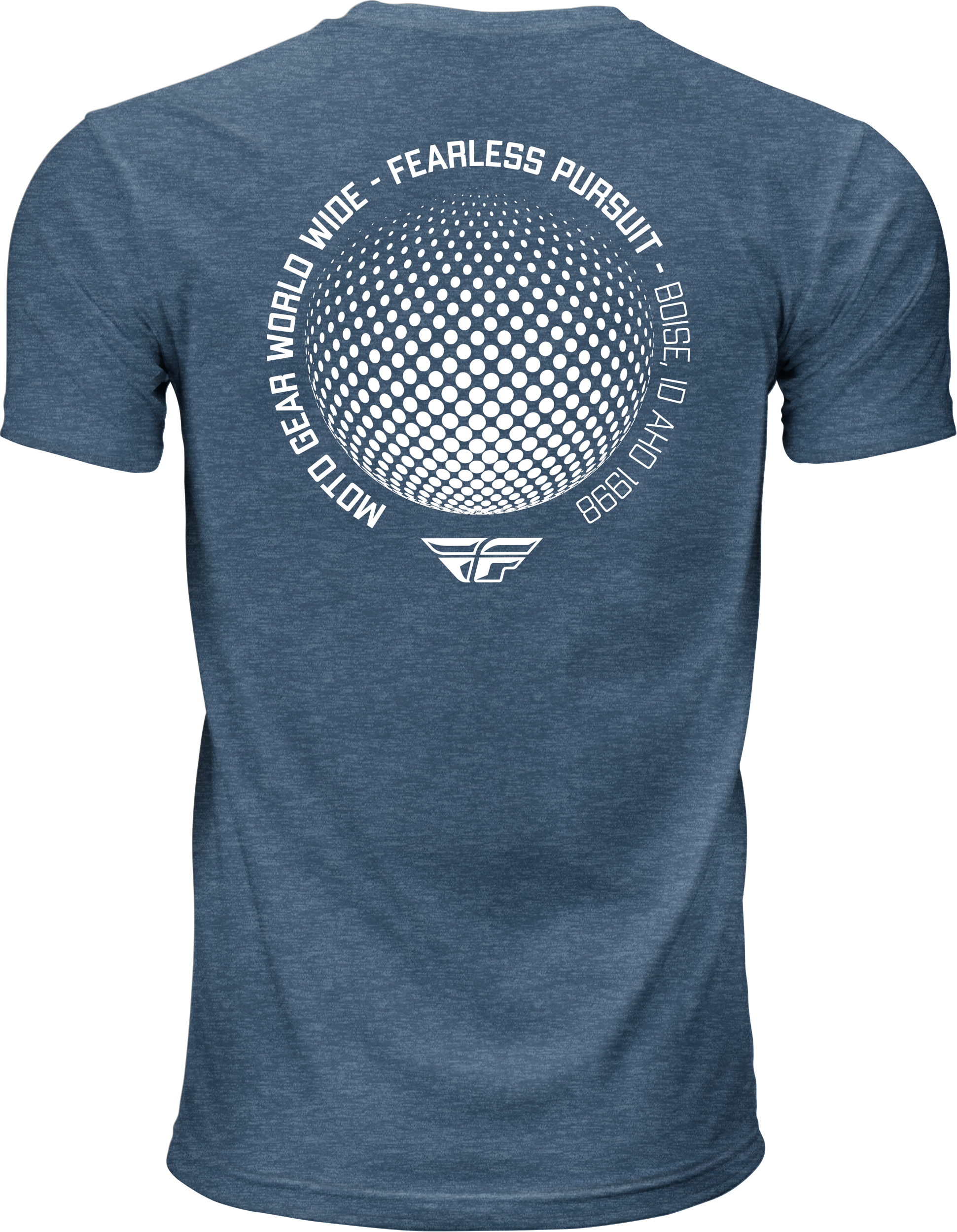 Fly Worldwide Tee Blue Md