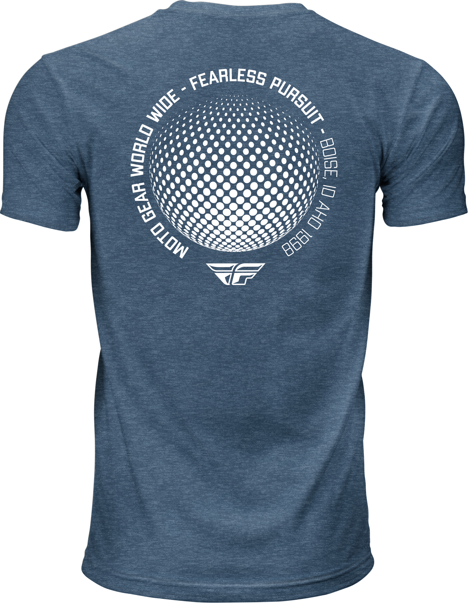 Fly Worldwide Tee Blue Lg