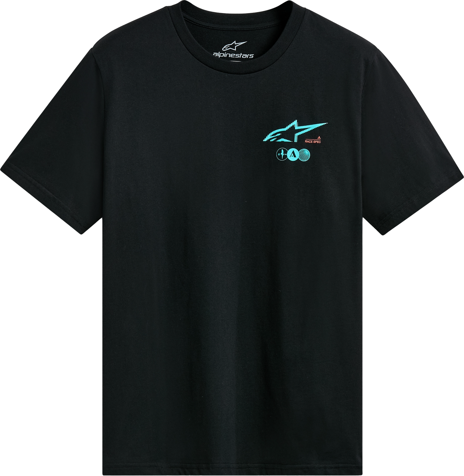 Asym Ss Csf Tee Black Md