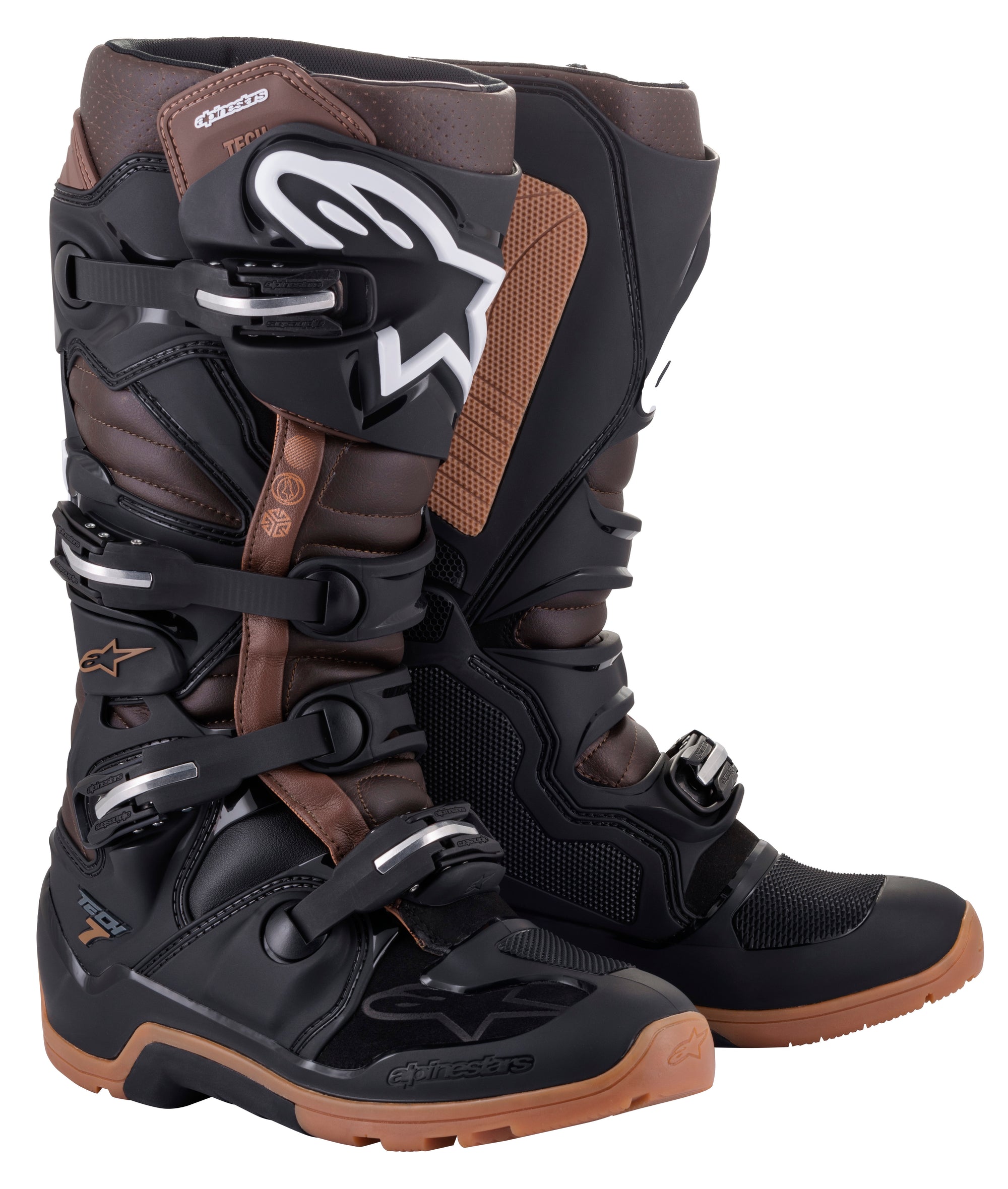 Tech 7 Enduro Boots Black/Dark Brown Sz 12