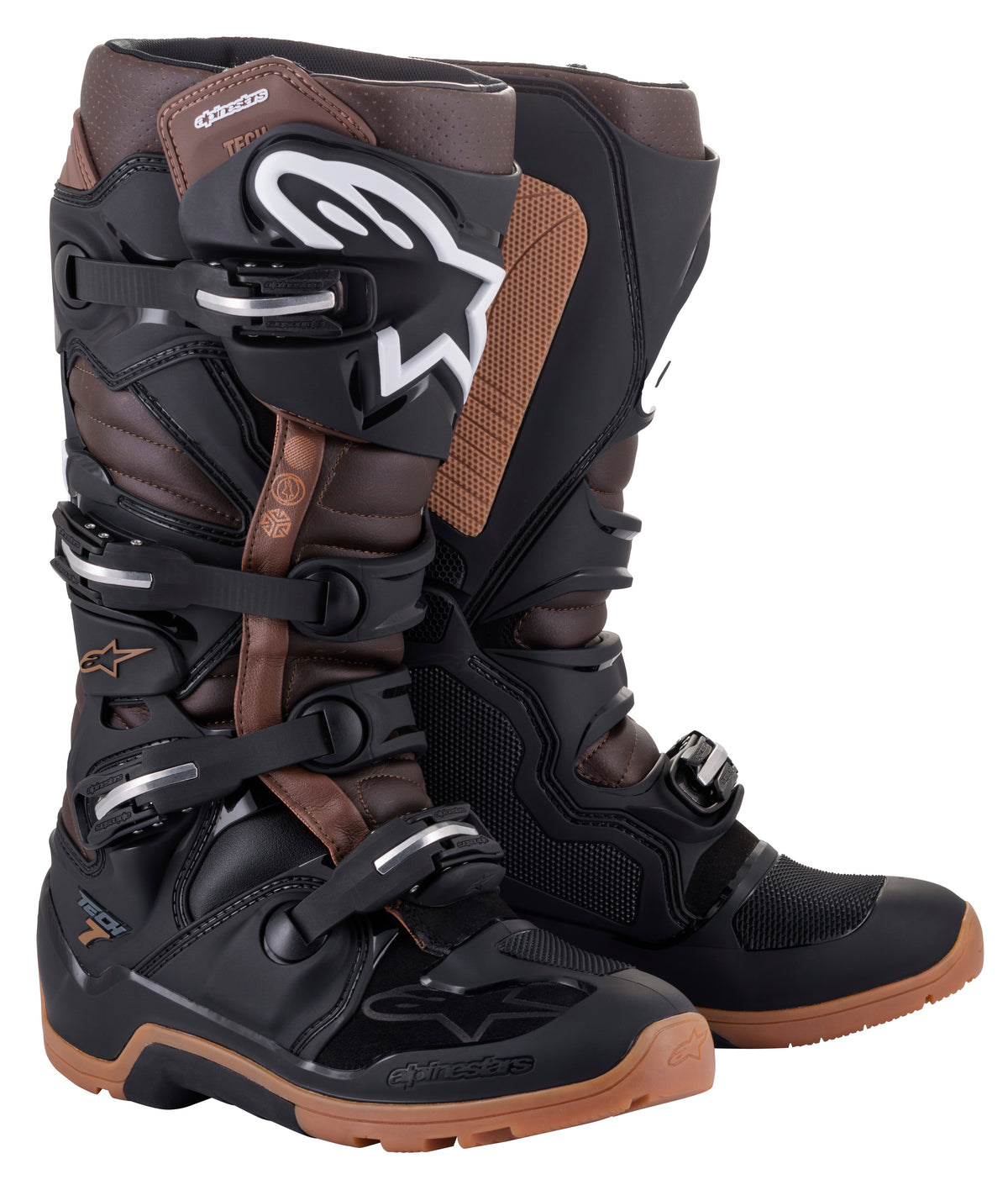 Tech 7 Enduro Boots Black/Dark Brown Sz 11