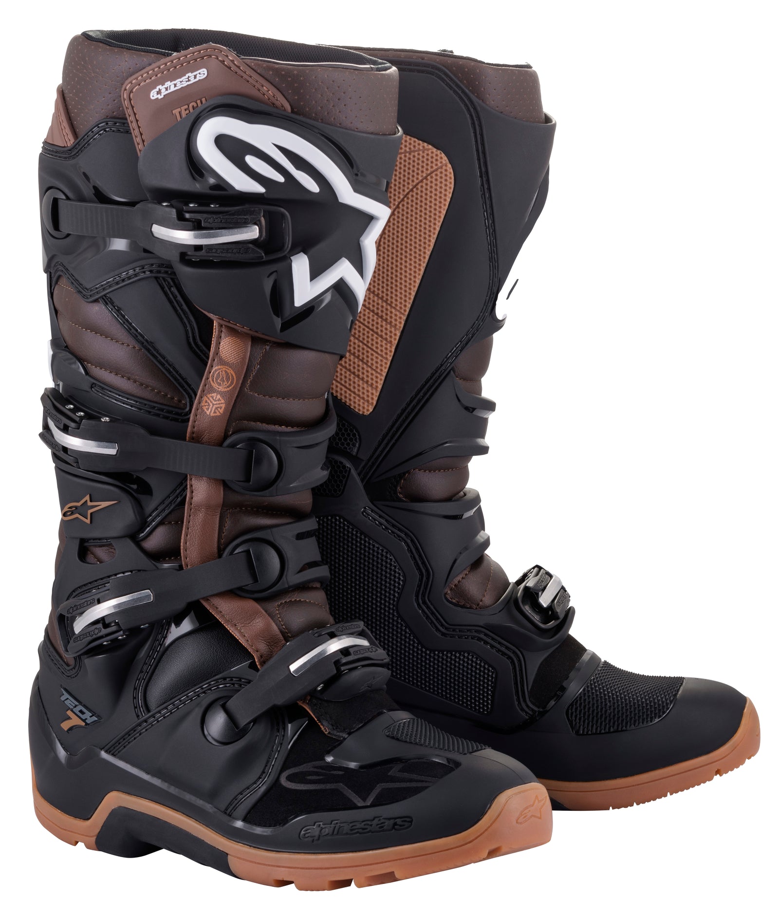 Tech 7 Enduro Boots Black/Dark Brown Sz 11