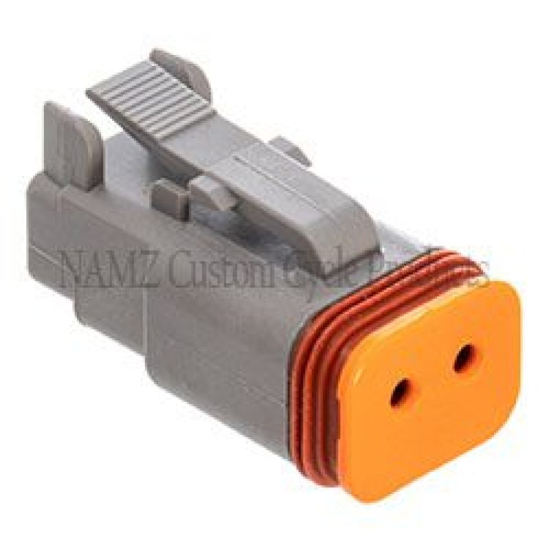 NAMZ Deutsch DT Series 2-Wire Plug &amp; Wedgelock - Grey (Repl HD 72132-94GY)