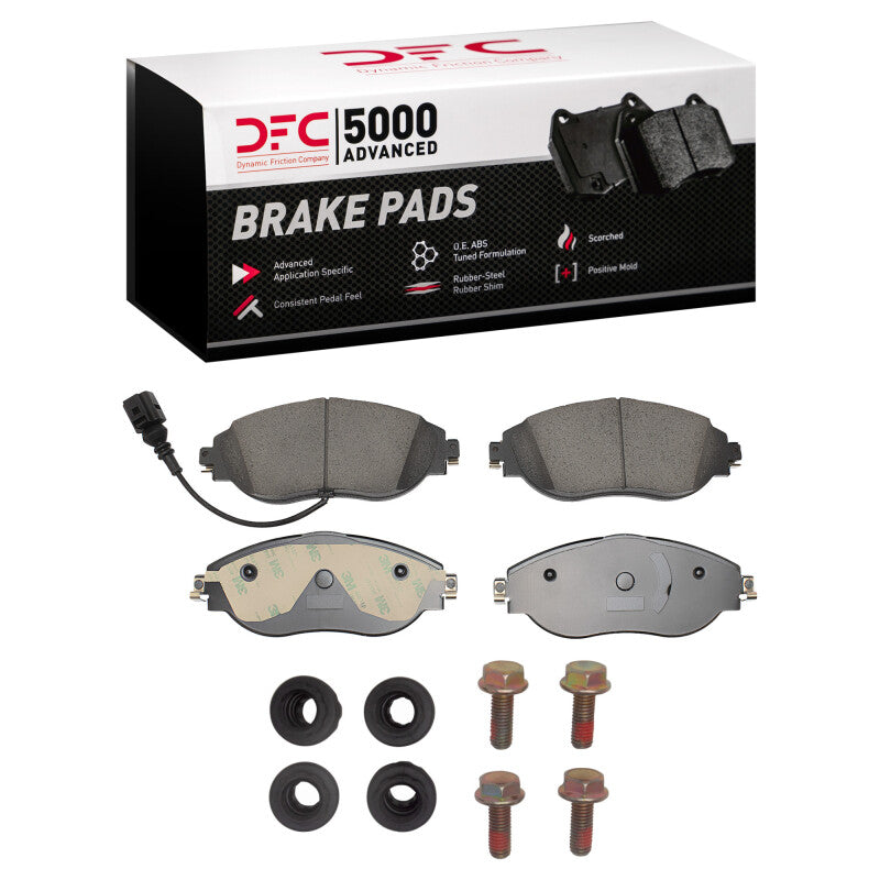 DFC 12-24 Audi A3 Quattro Front 5000 Advanced Ceramic Brake Pads and Hardware Kit