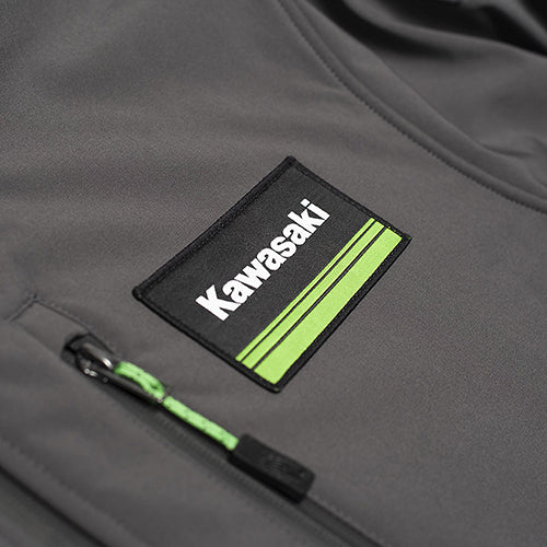 FACTORY EFFEX KAWASAKI SOFT-SHELL JACKET / GRAY XL