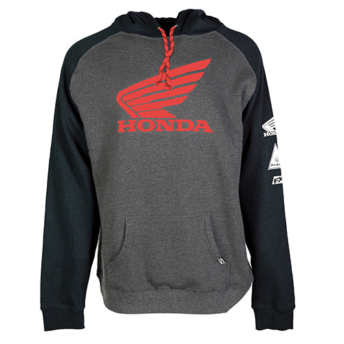 FACTORY EFFEX HONDA WING PULLOVER/CHARCOAL-BLACK XXL
