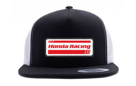 FACTORY EFFEX HONDA RACING SNAPBACK HAT / BLACK-WHITE MESH OS