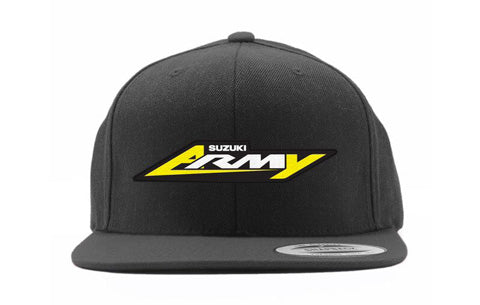 FACTORY EFFEX SUZUKI ARMY YOUTH SNAPBACK HAT /BLACK OS