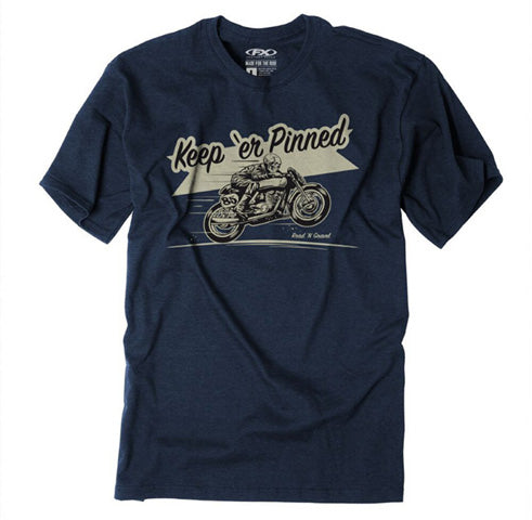 FACTORY EFFEX RNG KEEP 'ER PINNED T-SHIRT/ HEATHER NAVY XL