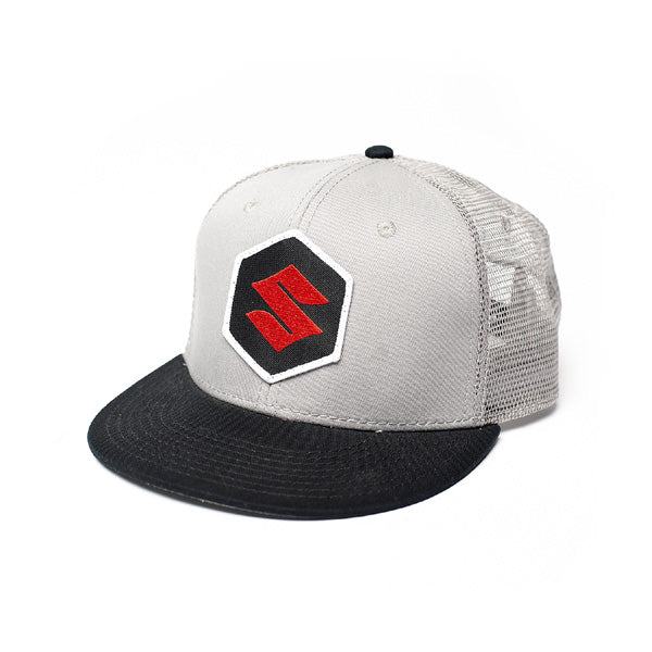 FX SUZUKI MARK SNAPBACK HAT / GREY-BLACK (ONE SIZE)