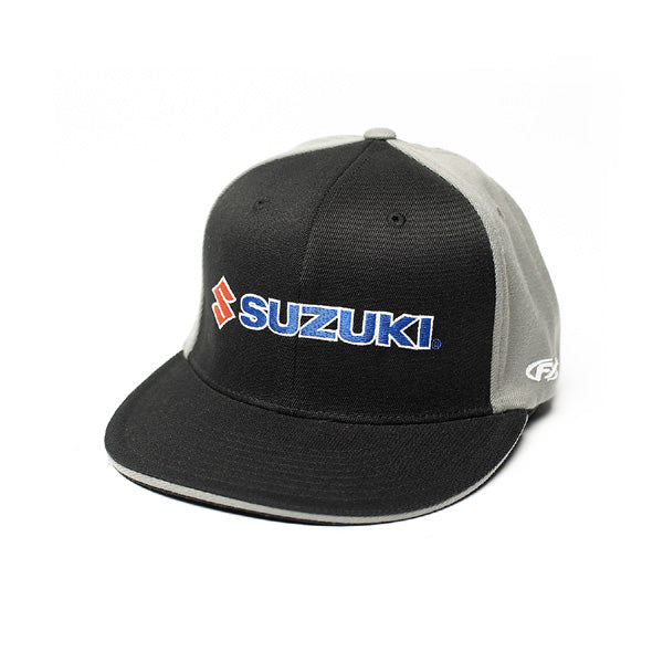 FACTORY EFFEX SUZUKI TEAM FLEX-STYLE HAT / BLACK-GREY (L/XL)