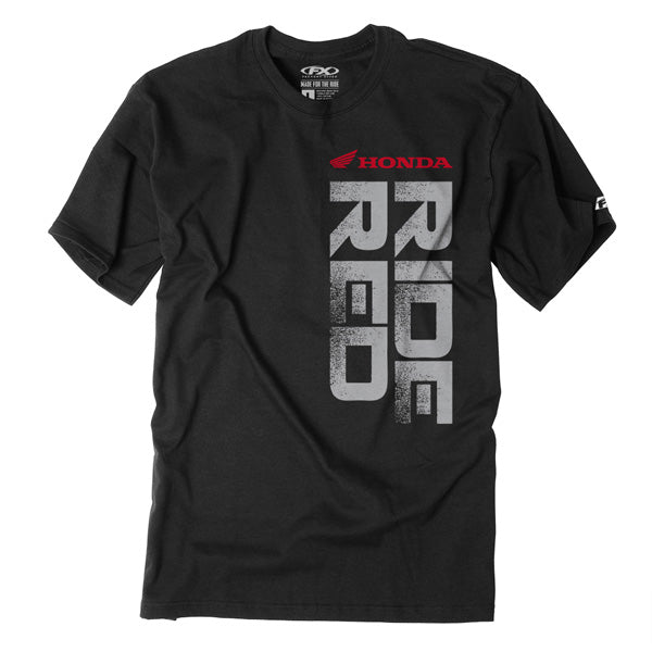 FACTORY EFFEX HONDA RIDE RED VERT T- SHIRT / BLACK (XL)