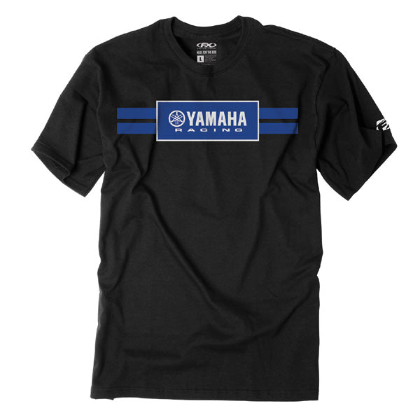 FACTORY EFFEX YAMAHA RACING STRIPES T- SHIRT / BLACK (XXL)